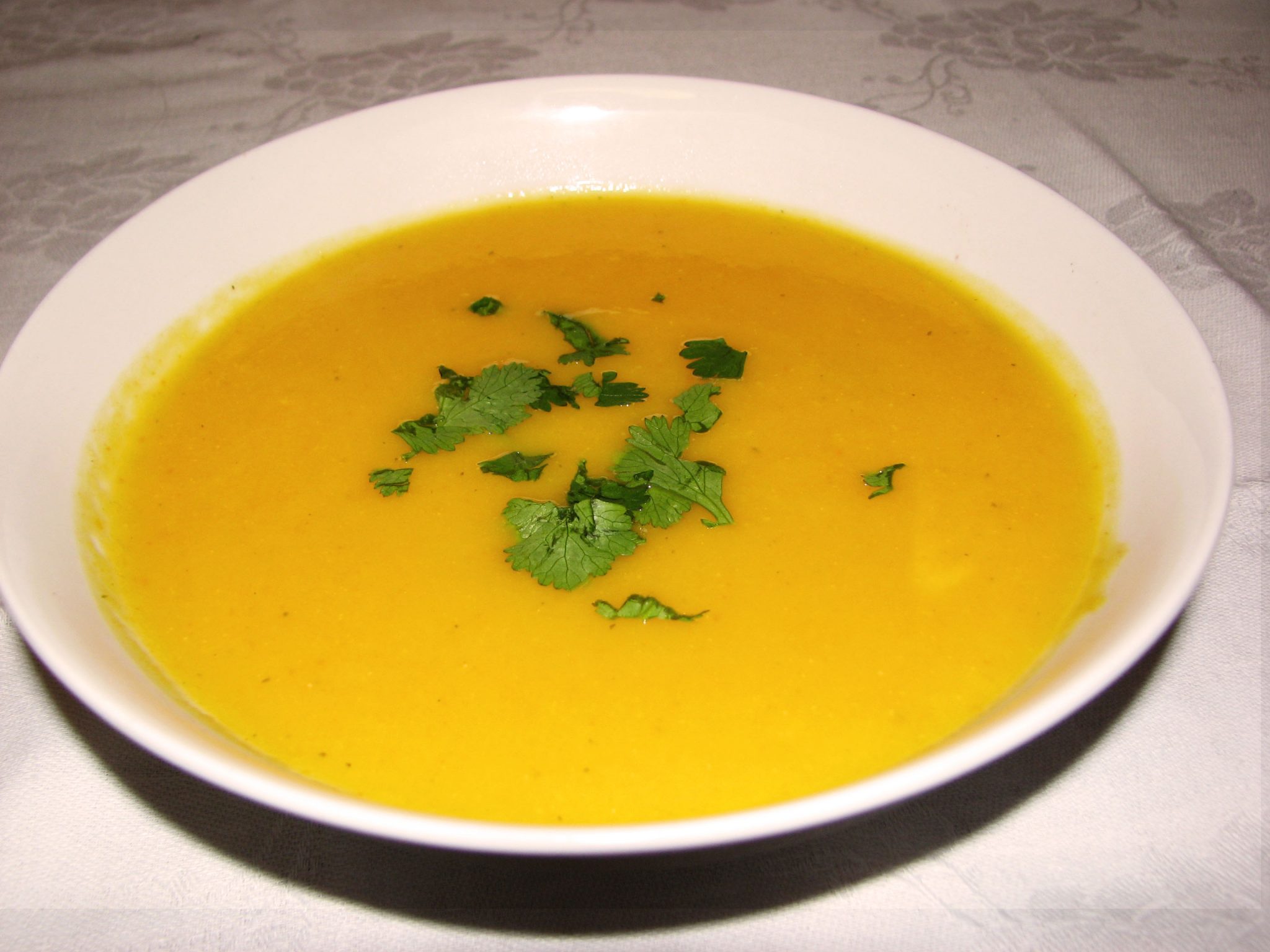 Potage aux carottes - Orange Santé